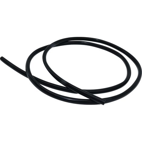 Tuyau flexible en silicone, diamètre intérieur 6 mm, diamètre extérieur 8 mm, tuyau en silicone noir de 1,5 m pour pompes et tuyaux d'air (1/5)