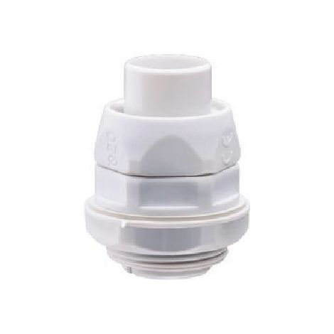 Raccordo Girevole Diritto Con Passo Gas Rdg IP54 Diametro Guaina 14Mm Grigio Ral7035