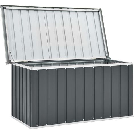 INLIFE Boîte de rangement de jardin Gris 129x67x65 cm (1/5)