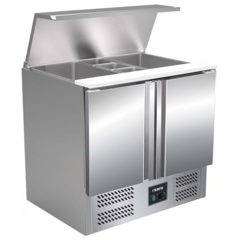 Saladette inox - 2 portes - GN1/1 - Professionnel - Saro (1/3)