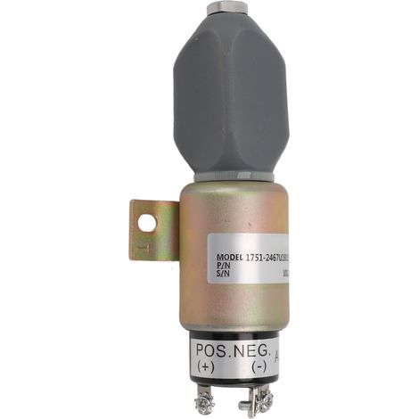 Électrovanne d'arrêt de carburant 12V 1751, installation facile, interrupteur d'arrêt précis, pièce de rechange pour moteur (1/5)