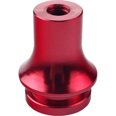 Schaltknauf/Schalthebel 12x1,25 mit Schutzhülle/Adapter (rot)
