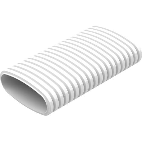 Helios FRS-R 51 FlexPipe Flexibles Lüftungsrohr oval 51x114mm, für Volumenströme bis 30m3/h, Länge 20lfdm (1/3)