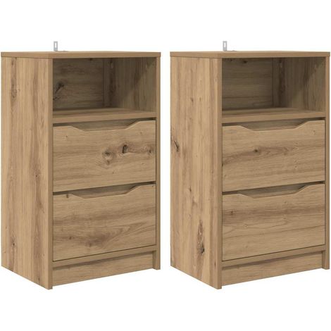 Maison Exclusive - Nachttische 2 pcs Artisan-Eiche 40 x 30 x 467