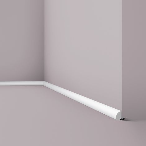 Skirting NMC FL6 WALLSTYL Noel Marquet Base Moulding Baseboard Decorative moulding timeless classic design white 2 m (1/4)