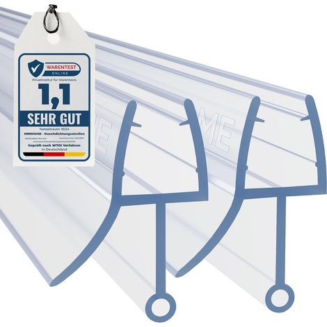 Türdichtung – 2er-Pack – Transparenter Gummi – Duschdichtung – 4–6 mm Glas – 87 cm (1/5)
