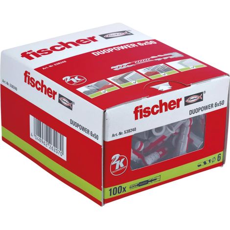 Taco 6X50Mm L Duopower Nyl Fischer 100 Pz