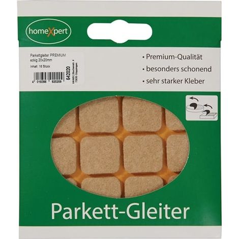 Deslizador de parquet Premium 20x20mm fieltro natural auto adhesivo - 542020 (1/2)