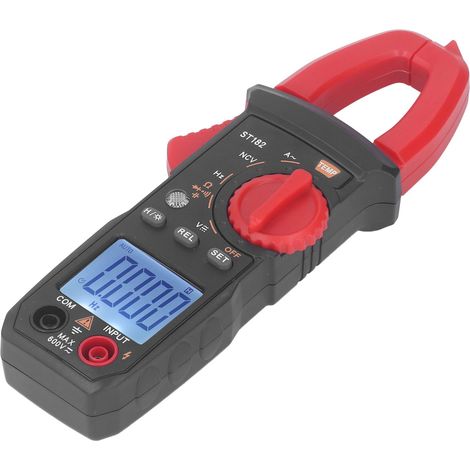 Pince ampèremétrique numérique précise testeur tension AC courant et thermomètre 0-750°C coffret 1 pince 2 sondes sac rangement (1/5)