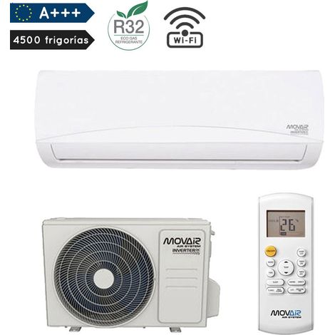 Aire acondicionado Split Inverter 4500 frigorías, bomba de calor, frio calor, A++, A+++, R32 gas más ecológico con Modulo WiFi (1/5)