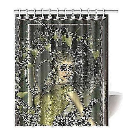 Rideau de douche imperméable en tissu Wonderful Fantasy pour salle de bain femme, 150 x 180 cm (1/5)