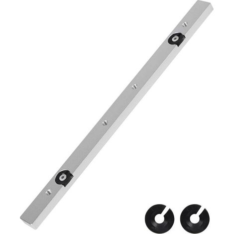 Barre Coulissante pour Glissière à Rainure en T, 9.1 X 23 X 300 mm, Coulisseau en Aluminium de Guide à Coupe d’Onglet pour Scie à Table, Perceuse de Table, Scie à Ruban, Menuiserie (1/4)