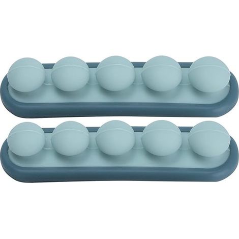 2 Pièces Organisateur de Câbles Clips Gestion des Câbles Support de Cordon Auto-adhésif Silicone Porte-fils pour Organiser le Câble de Charge USB Cordon D'alimentation[Bleu foncé + bleu clair] (1/5)