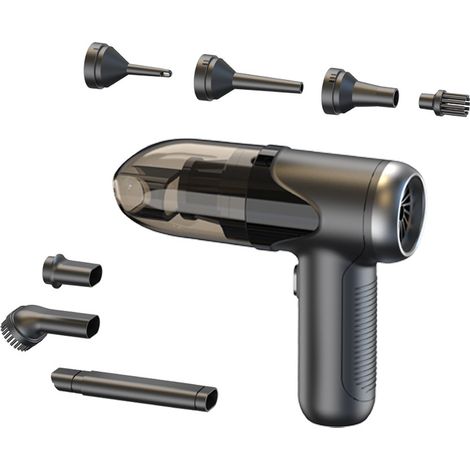 High-power cordless handheld car vacuum cleaner, mini blower and vacuum all-in-one for home use, V17 -- 6000pa brushed motor. (1/3)