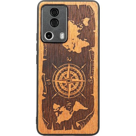 Bewood Xiaomi 13 Lite Holzetui WIND ROSE MERBAU (1/5)