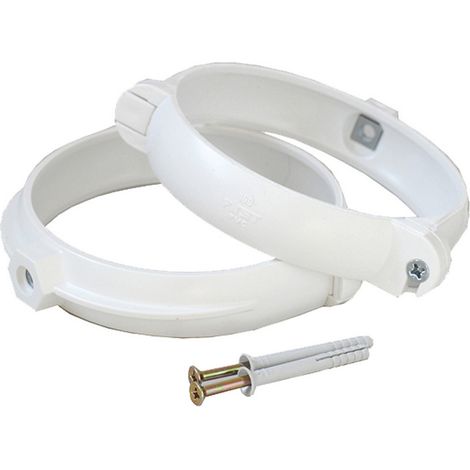 1CP COPPIA STAFFE FERMATUBO PER AERAZIONE CANALIZZATA ømm. 100