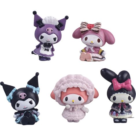 5 pièces Figurines PVC Cartoon Mignons Décorations Bureau pour Maison Hôtel Bureau (1/5)