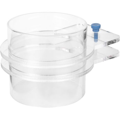 Acrylique Transparent Durable réglable Aquarium mangeoire pour poissons réservoir cravate cercle d'alimentation Ring100mm (1/5)