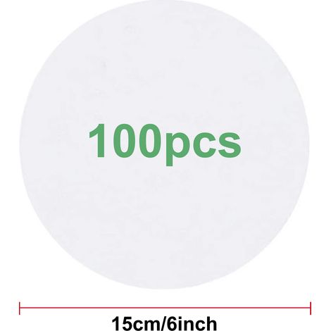 Rondelles De Papier Sulfurisé - 100 Pièces - Diamètre 15,2 Cm - Pour Moules À Gâteaux Ronds Et Air Fryer (1/5)