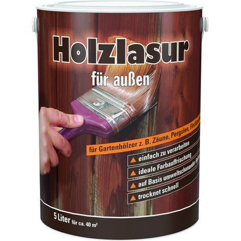 Holzschutzlasur 5 L nussbaum Holzschutzlasur