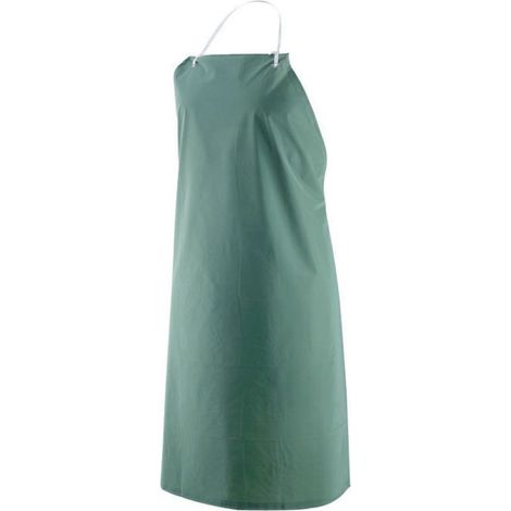 Grembiule da lavoro impermeabile in PVC spalmato con Poliestere 75 x 110 cm -Verde
