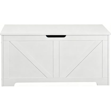 Banco zapatero con almacenamiento oculto blanco 100 x 40 x 47 cm HOMVRA (1/5)