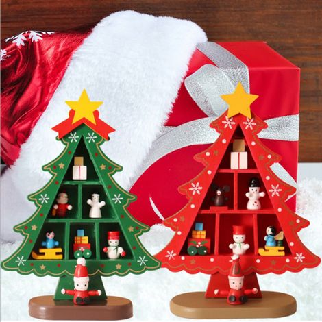 Décorations de Noël en bois à faire soi-même : idées de décorations pour une fête à thème, bricolage, bureau, accessoires de décoration, cadeaux de Noël (1/5)