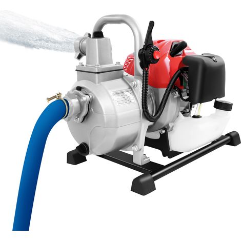 Pompe à eau 1,7 CV, débit 10 m³/h - Moteur à essence 4 temps 43 cm³ - Hauteur de refoulement 30m - pour irrigation agricole, arrosage et drainage (1/5)
