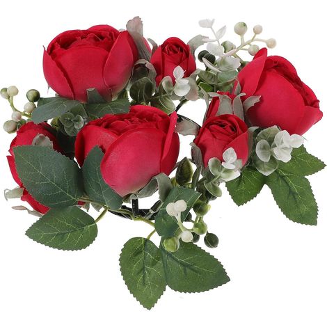 de bougies en roses artificielles Healeved décoration de