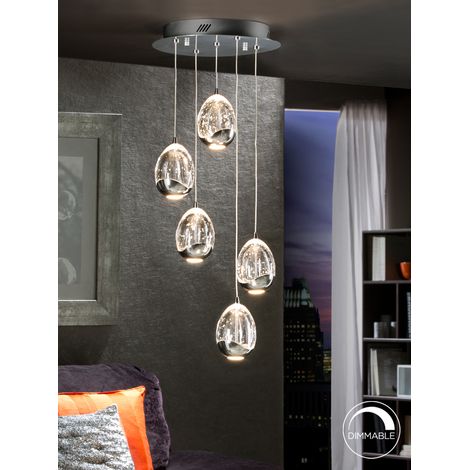 LAMPARA Ø30  ROCIO 5 LED CROMO (1/3)