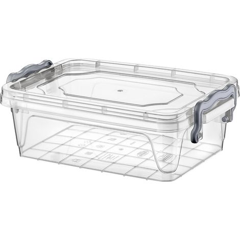 HOB021111 Rechteckiger Vorratsbehälter für Lebensmittel, Mehrfachbox, 1,2 l