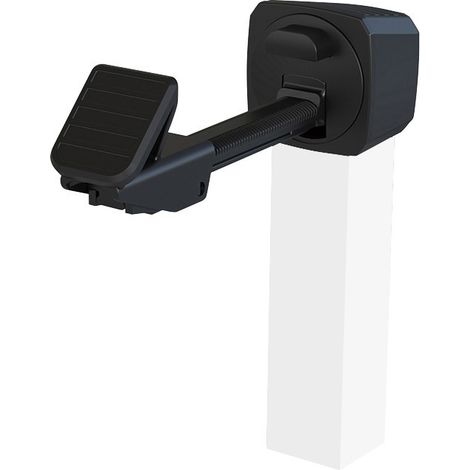Portac – Arrêt universel 360° pour portail manuel – Réglable de 30 à 100 mm – Tube de 250 mm – Finition blanche