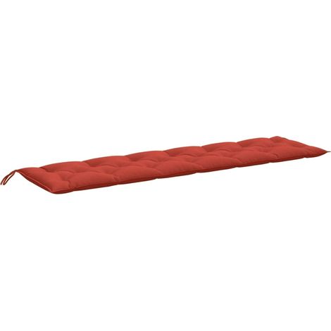 Maison Exclusive - Cuscino per Panca da Giardino Rosso Mélange 200x50x7cm Tessuto (1/5)