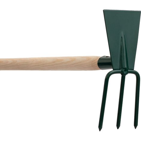 Gartenhacke, Stahlmaterial, 83 cm Länge, Bodenlockerer, Unkrautentfernungsfunktion, Dreizahn-Design (1/5)