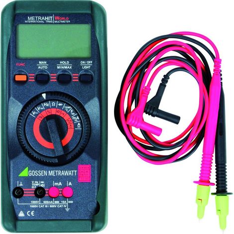 Gossen Metrawatt METRAHIT WORLD Hand-Multimeter kalibriert (DAkkS-akkreditiertes Labor) digital CAT (1/3)