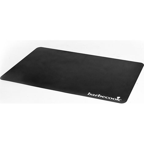 Tapis de sol antidérapant pour barbecue – Caoutchouc noir 120 x 80 cm – Protection éclaboussures et salissures – Pour terrasse extérieure – Barbecook (1/2)