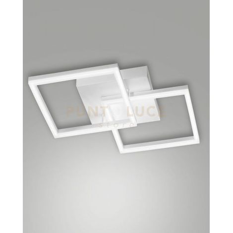 BARD APPLIQUE BIANCA NW 2 LUCI A LED 4000K - 39W - 4050 lm DIMMERABILE C/ACC.