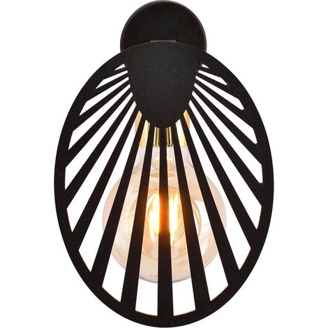 Applique moderna Emibig PLAYA metallo nera/oro 1 luce E27 (1/4)