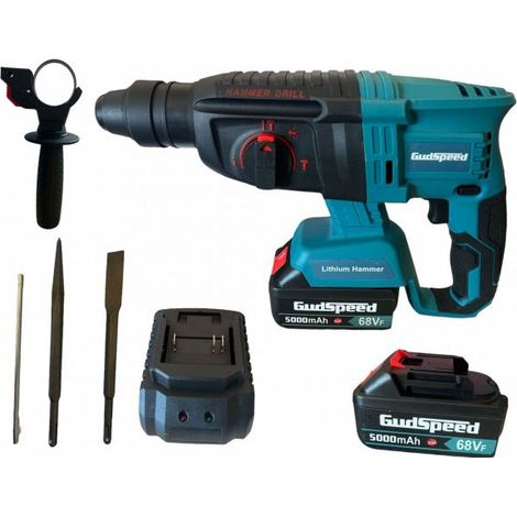 Trapano a percussione rotante a doppia batteria 68V SDS plus