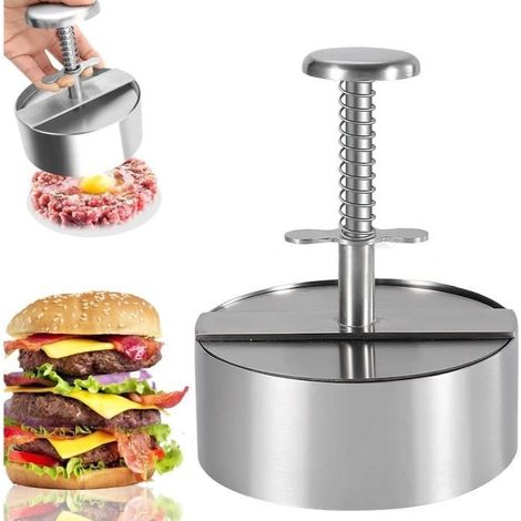 Presse à Burger - Non spécifié - 11.4 cm - Acier inoxydable - Réglable - Antiadhésif (1/4)