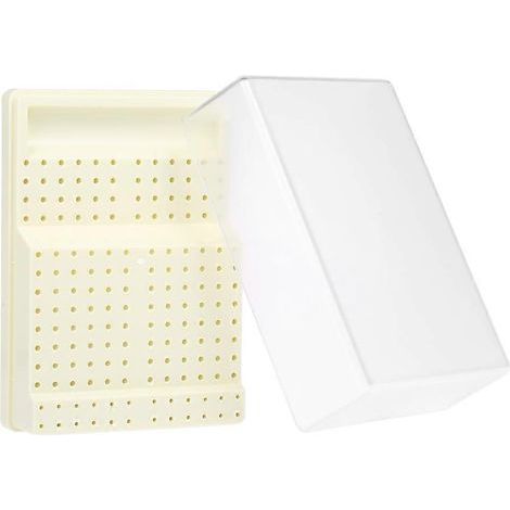 Porte-forets dentaires, support de fraises dentaires, organisateur, présentoir, couvercle transparent, accessoire dentaire en plastique, 168 trous (1/5)