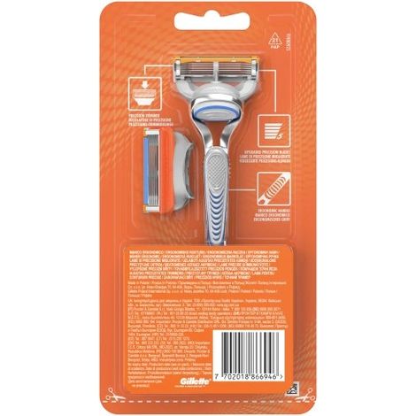 Rasoio da uomo GILLETTE Fusion 5 + 2 lame