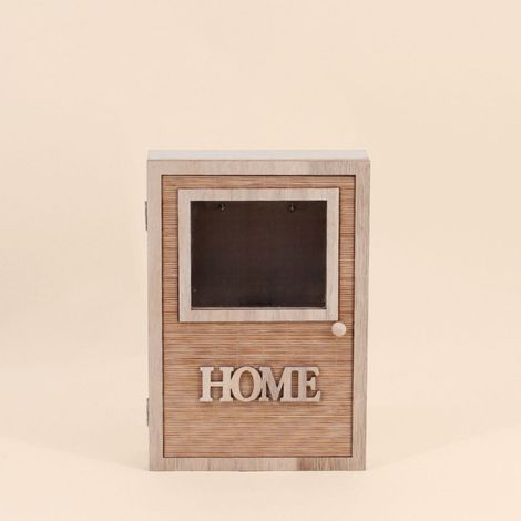 Boite à clés en bois avec porte