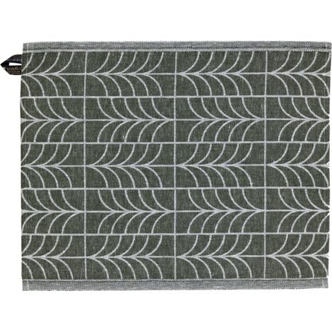 Jokipiin Humina Sauna Sitzunterlage 45 x 55 cm Sauna Seat Cover green/white