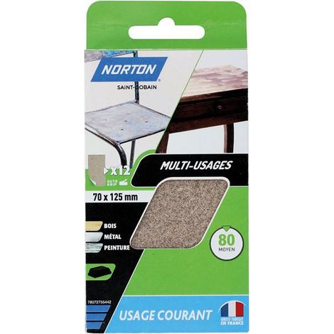 Pattini per levigatura a cuneo 70x125 grano 80 - Norton