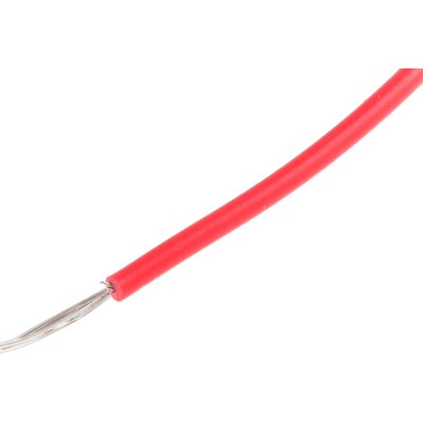 Fils de connexion RS PRO UL1007, 7 0,13 mm² 26 AWG, 300 V, PVC Rouge, 100m ( Prix pour Bobine de 100 Mètres )