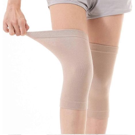 Genouillères ultra-minces respirantes, compression élastique, manchons de jambe chauds G (1/4)