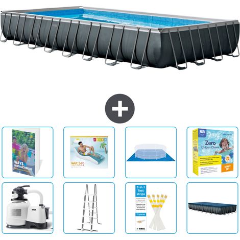 Intex Piscina Ultra XTR Rettangolare - 975x488x132 cm - 9-pezzi  S639
