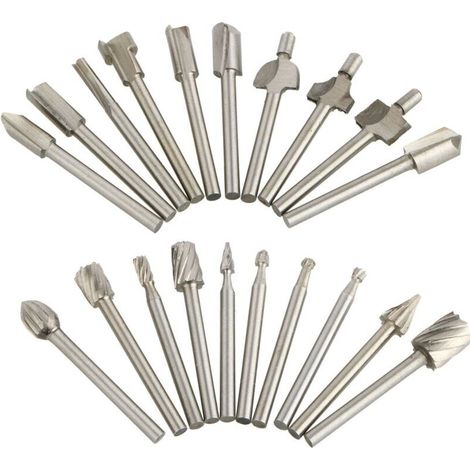 Packung mit 20 Hartmetall-Schneidbits für Dremel-Rotationsschleifer