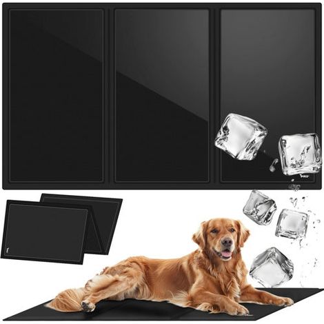 Tapis rafraîchissant pour chien et chat XXL 110x70 cm, pliable et résistant à l'eau (1/5)